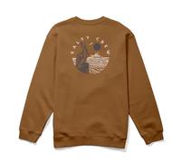 Salty Crew Stake Out Sweatshirt Brown M Man