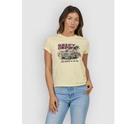 Salty Crew Truck Stop Modern Short Sleeve T-shirt Yellow L Woman