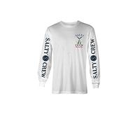 Salty Crew Tailed Long Sleeve Tech Tee, White, Large