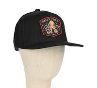 Salty Crew Tako Club Snapback Cap - Black