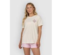 Salty Crew Tippet Bf Short Sleeve T-shirt Beige,White XS Woman