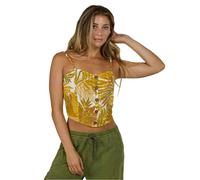 Salty Crew Tropicali Cami Sleeveless T-shirt Yellow M Woman