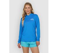 Salty Crew Unscripted Hooded Long Sleeve Rash Guard Blue XS Woman