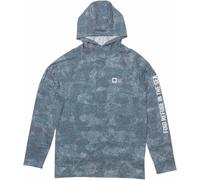 Salty Crew Mariner Hood Tech Long Sleeve Rash Guard Blue L Men