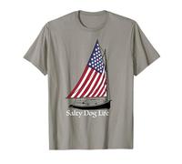 Salty Dog Life Boater Sailing Sailor Captain Crew Gift T-Shirt