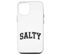 Salty Funny Retro Beach Slang Vintage Varsity Style Design Case for iPhone 12/12 Pro
