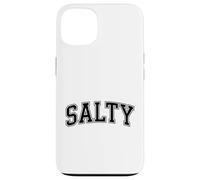 Salty Funny Retro Beach Slang Vintage Varsity Style Design Case for iPhone 13