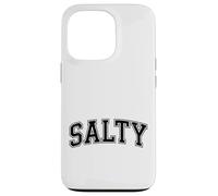 Salty Funny Retro Beach Slang Vintage Varsity Style Design Case for iPhone 13 Pro