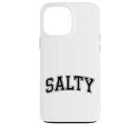 Salty Funny Retro Beach Slang Vintage Varsity Style Design Case for iPhone 13 Pro Max