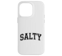 Salty Funny Retro Beach Slang Vintage Varsity Style Design Case for iPhone 14 Pro Max