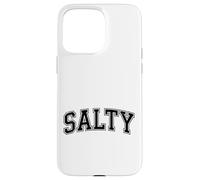 Salty Funny Retro Beach Slang Vintage Varsity Style Design Case for iPhone 15 Pro Max