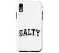 Salty Funny Retro Beach Slang Vintage Varsity Style Design Case for iPhone XR
