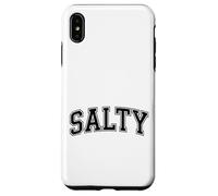 Salty Funny Retro Beach Slang Vintage Varsity Style Design Case for iPhone XS Max