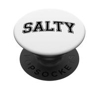 Salty Funny Retro Beach Slang Vintage Varsity Style Design PopSockets Adhesive PopGrip