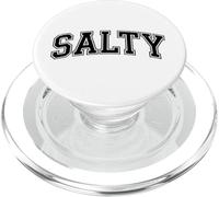 Salty Funny Retro Beach Slang Vintage Varsity Style Design PopSockets PopGrip for MagSafe