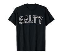 Salty Funny Retro Beach Slang Vintage Varsity Style Design T-Shirt