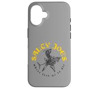Salty Joe's Shark Reaper Distressed Black and Yellow Logo Case for iPhone 16