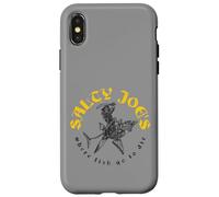 Salty Joe's Shark Reaper Distressed Black and Yellow Logo Case for iPhone X/XS