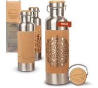 Salty Mind Stainless Steel Drinking Bottle 750 ml - Sustainable, Insulated Thermal Water Bottle Stainless Steel Leak-Proof - Insulated Bottle without Harmful Substances, BPA Free - Thermal Drinking