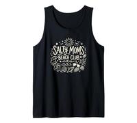 Salty Moms Beach Club Humorous Mothers Coastal Getaway Tank Top