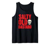 Salty Old Bastard, Funny Joke Grumpy Cranky Old Man Tank Top