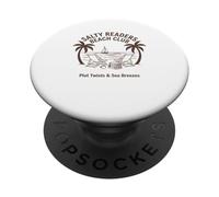 Salty Readers Beach Club Books Plot Twists & Sea Breezes PopSockets Adhesive PopGrip