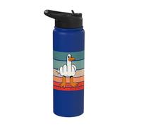 Salty Seagull Rebel Bird Feathered Winged Rebel Angry Beak Stainless Steel Insulated Water Bottle