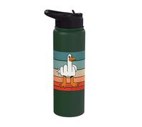 Salty Seagull Rebel Bird Feathered Winged Rebel Angry Beak Stainless Steel Insulated Water Bottle
