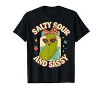 Salty Sour and Sassy Funny Pickle Retro Mason Jar T-Shirt