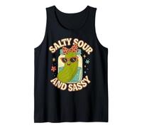 Salty Sour and Sassy Funny Pickle Retro Mason Jar Tank Top