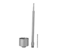 Saluaqui 100mm Concrete Hole Saw with 350mm Connecting Rod for Bricks and | duty tungsten alloy teeth Fast chip removal for enhanced efficiency Extended design for in various