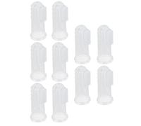 Saluaqui 10Pcs Finger Toothbrushes Soft Silicone Infant Toothbrushes for Newborns Extra Gentle Teeth Transparent Cover Design for Easy Grip and Comfort (#3)