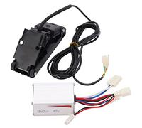 Saluaqui 12V 250W Aluminum Alloy Brushed Speed Controller Accelerator Foot Pedal Set for Electric Bike Tricycles Motorcycles and Other Electric Vehicles Design for Performance