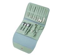 Saluaqui 16pcs Manicure Set Nail Clipper Set for Men Women, Dead Skin Forceps Fork Ear Scoop Manicure Cutter Manicure Pedicure Tools Grooming Kit with Storage Bag