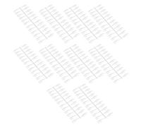 Saluaqui 200 Pcs Clear Nail Sticks 240PCS Transparent Nail Sticks By NailArtPro Pointed Display Tips for Manicure Art Polish Showcases Ideal for Salons Use (Long pointed shape 240 pieces)
