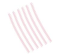 Saluaqui 20Pcs Spiral Binding Coil Set 13mm Inner Diameter Plastic Comb for Page Turning for Office Classroom and Library Use (Rosy)
