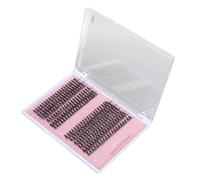 Saluaqui 240Pcs D Lifelike Individual False Eyelash Clusters Versatile DIY Lash Extension Kit Lengths Ranging From 10Mm to 16Mm for Professional and Home Use Enhance Your Eye Makeup E (DIY-SET-031)