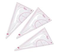 Saluaqui 3 Pcs Multifunctional Sewing Garment Ruler Set Bendable Curve Cutting Ruler Measuring Tool for Students and Fashion Designers Ideal for Embroidery Pattern Making