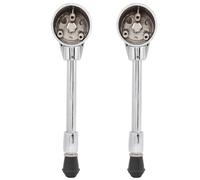 Saluaqui 360° Adjustable Bass Drum Kit Legs Spurs | Die-Cast Electroplated Drum Accessories | Sturdy Support Bracket for Percussion Instrument Replacement