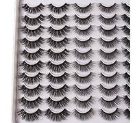 Saluaqui 3D False Eyelashes 30 Pairs Mixed Dense Lashes | 30 pairs mixed 3D lashes material flexible band suitable for weddings parties daily makeup reusable