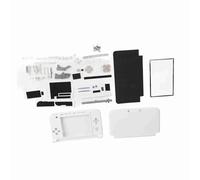 Saluaqui 3DS XL Case Replacement Kit White | Full Housing Cover Shell Repair Parts with Complete Set | Easy-to-Carry Design & Durable Plastic Material | Compatible with 3DS XL Systems (White)