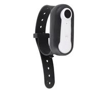 Saluaqui 4K Pet Collar Camera with Wireless Loop Recording, Wide Angle Lens & Magnetic Back Clamp/Holder for Wearable Small Action Photography - Black (White)