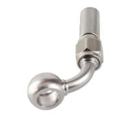 Saluaqui 4Pcs 75° Motorcycle Brake Oil Hose Line Banjo Fitting M10 Stainless Steel Replacement Parts for for Enhanced Performance and Durability in Motorcycle Applications