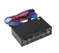 Saluaqui 5.25 Inch Media Dashboard Front Panel with USB 3.0/2.0 Hub and ESATA Ports - Multi Card Reader Solution for Efficient Data Transfer and Connectivity