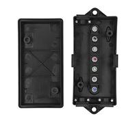 Saluaqui 7 Trailer Cable Junction Box 7 Pin Way Trailer Junction Box ABS Terminal Connector Distribution Block for Power Compatible with Trailers Boats and Automotive Applications