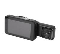 Saluaqui Advanced 3 Channel Car Dash Cam with WiFi and 1080P Resolution - Front, Rear, and Interior IR Night Recorder with 3 Inch IPS Display - Seamless Recording & 24 Hour