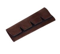 Saluaqui Anti Slip French Horn Hand Guard Leather Protector Wrap Cover for Enhanced Grip and Instrument Protection, Easy to Install Black Accessory (Brown)