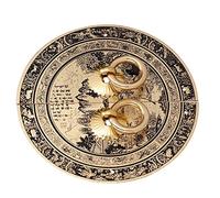 Saluaqui Antique Brass Cabinet Knobs, 11cm Chinese Style Vintage Knobs Antique Brass Jewelry Box Wardrobe Door Small Handle Furniture Drawer Windows Pulls Handle