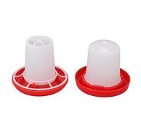 Saluaqui Automatic Chick Feeder and Waterer Kit with Sleeve Design for Easy Feeding and Watering - Sturdy Plastic Poultry Feeder and Waterer Combo for Efficient Poultry Care