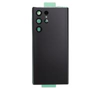 Saluaqui Back Glass Cover Replacement for Ultra 5G S908U S908F - Battery Door Housing Rear Panel in Black with Easy Installation Kit (Black)